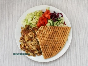 Talíř Kebab s chlebem