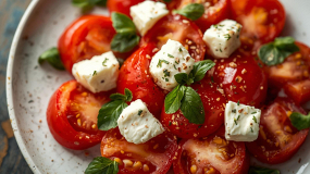 Salata de Rosii cu Telemea de Vaca