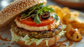 Burger Veggie Mediteranean