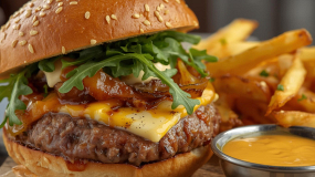 Burger White Garlic Premium