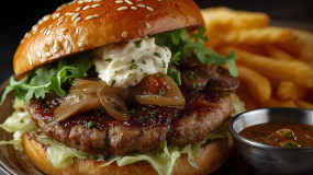 Burger Pork Forest