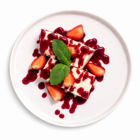 Panna Cotta cu Fructe de Pădure