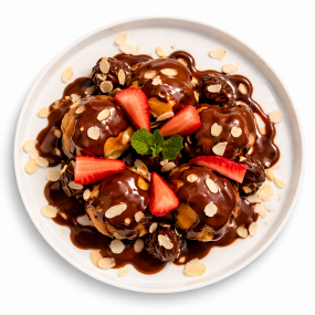 Profiterol cu Ciocolată