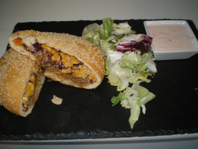Töltött hamburger