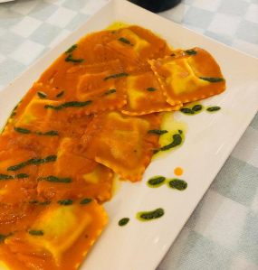 Ravioli caseros del chef