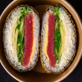 Sushi burger tyńczyk
