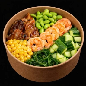 Poke Bowl Krewetka/Losos