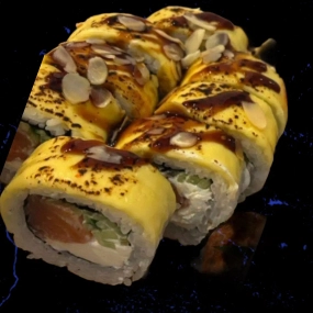 Cheese roll z łososiem