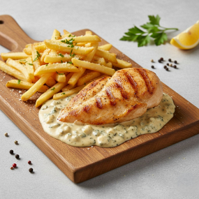 Pui cu Sos de Gorgonzola