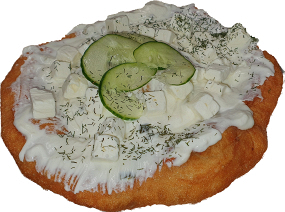 Tzaziki Lángos