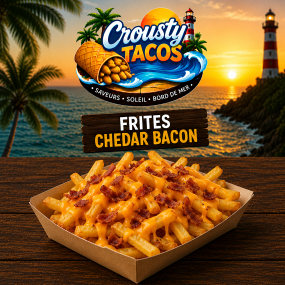 Frites sauce cheddar + bacon
