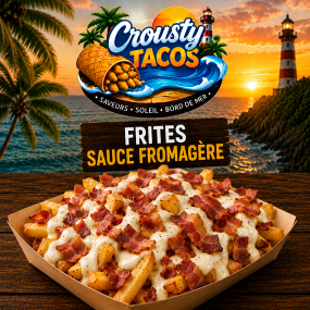 Frites sauce formagère + bacon