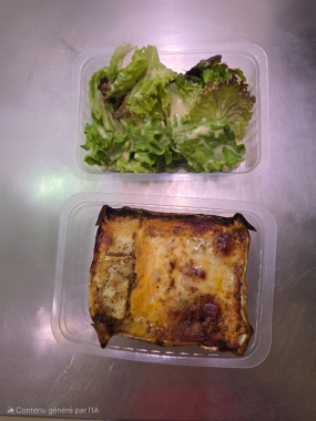 lasagne maison 450 g salade verte