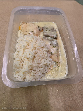 saumon à l'oseille riz