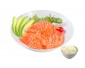 408 Sashimi saumon x12pcs, avocat & riz vinaigré