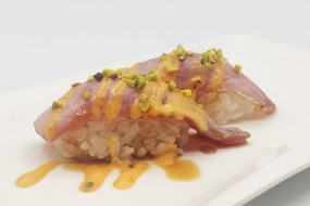 204. Nigiri Cheddar Tuna 