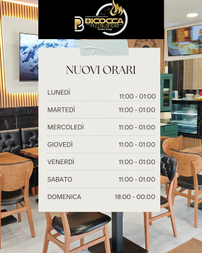 🕒 NUOVI ORARI DI APERTURA