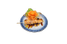33. Lachsspieß