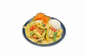50. Thai Kokoscurry mit Tofu 