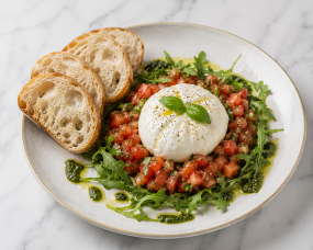 🧀🍅 Burrata & tomates au basilic