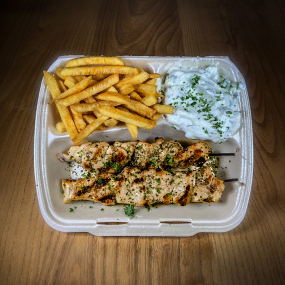 Hähnchen Souvlaki 