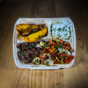 Rinderleber mit Gemüse