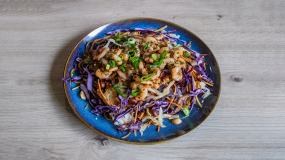 Nouilles sautées Teppanyaki aux crevettes