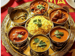 121 VEGETABLE THALI FÜR 2 