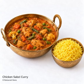  55 CHICKEN SABZI CURRY 