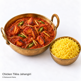  54 CHICKEN TIKKA JAHANGIRI sehr scharf 