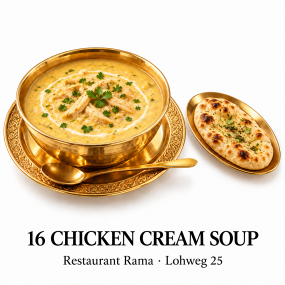 16. CHICKEN CREAM SOUP