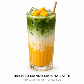 452. ICED MANGO MATCHA LATTE