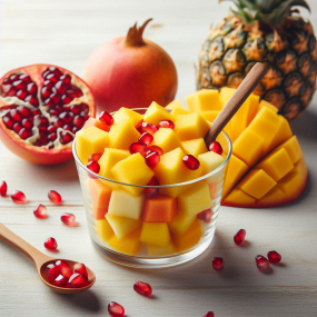 Trio exotique (mangue, ananas et grenade)
