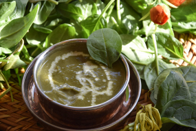 Palak Mushroom Soup﻿