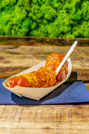 Currywurst ohne Darm