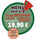 Menú Per a 2 Pizza Mitjana