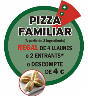 Oferta de 1 Pizza Familiar 