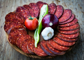 Rénszarvas kolbász tál 