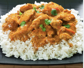 Riz basmati au poulet curry 