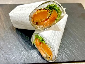 Sushi burrito pumpkin