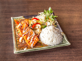 B11. Ca  Hoi nuong- Gegrillt Lachfilet