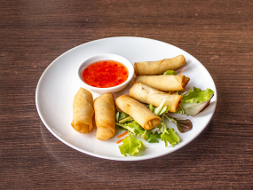 10.Vegetarische Mini Frühlingsrollen (6 Stück) 