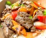 Boeuf sauté sauce haricot noir 