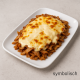 123. Kebabfleisch mit Käse und Soße überbacken