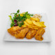 ZESTAW 9 - Fish & chips Polędwica z dorsza w panierce z frytkami