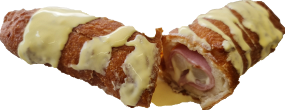 Spargel Cordon Bleu in Lángosmantel