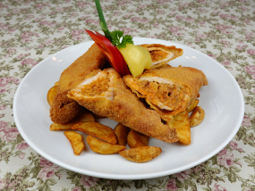 Csongrádi töltött karaj rántva