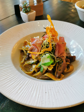 Kacsás vargányás tagliatelle