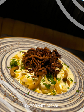 Tépett marhahús, tejszínes-gorgonzolás casarecce