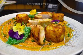 Csirkemell steak, csicsókás gratin